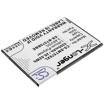 3.85V, 5200mAh, Li-Polymer Battery fits Samsung, Galaxy Tab Active 3, Galaxy Tab Active 3 8.0, 20.02Wh