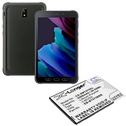 3.85V, 5200mAh, Li-Polymer Battery fits Samsung, Galaxy Tab Active 3, Galaxy Tab Active 3 8.0, 20.02Wh