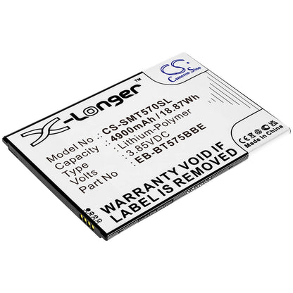 3.85V, 4900mAh, Li-Polymer Battery fits Samsung, Galaxy Tab Active 3, Galaxy Tab Active 3 8.0, 18.865Wh