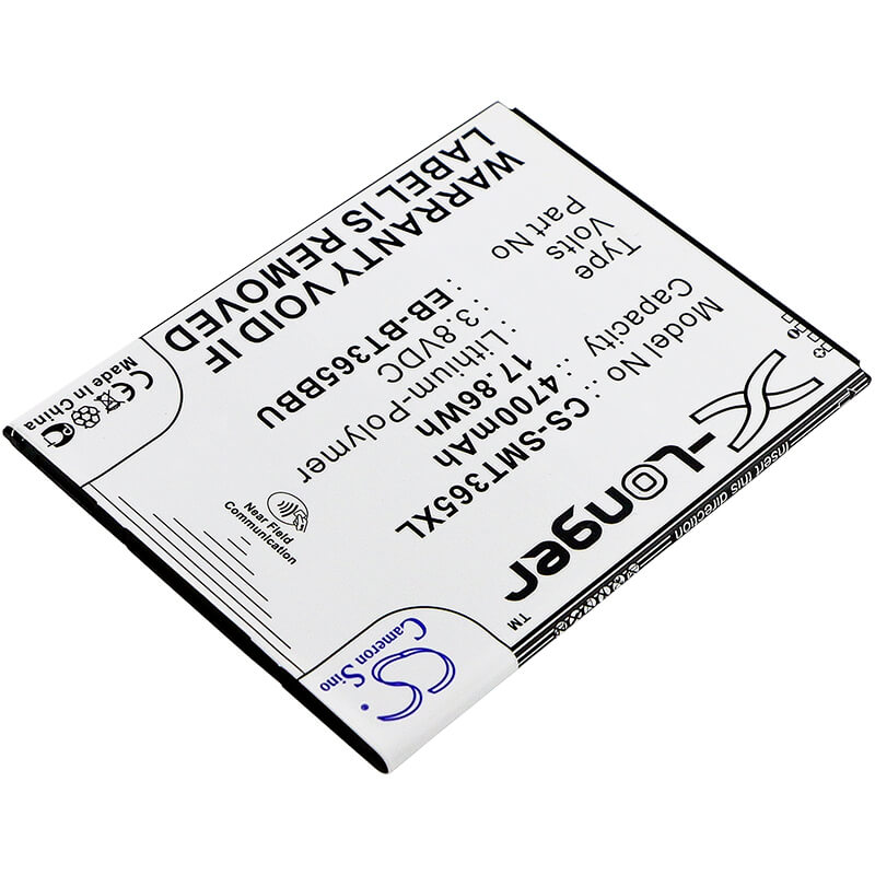 3.8V, 4700mAh, Li-Polymer Battery fits Samsung, Galaxy Tab Active, Galaxy Tab Active 2, 17.86Wh