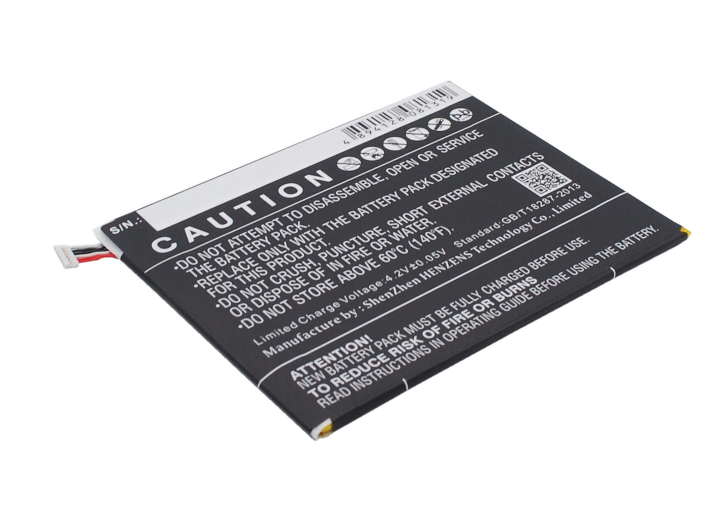 3.7V, 3200mAh, Li-Polymer Battery fits Alcatel, One Touch Pixi 3 8.0 3g, One Touch Pixi 3 8.0 Wifi, 11.84Wh