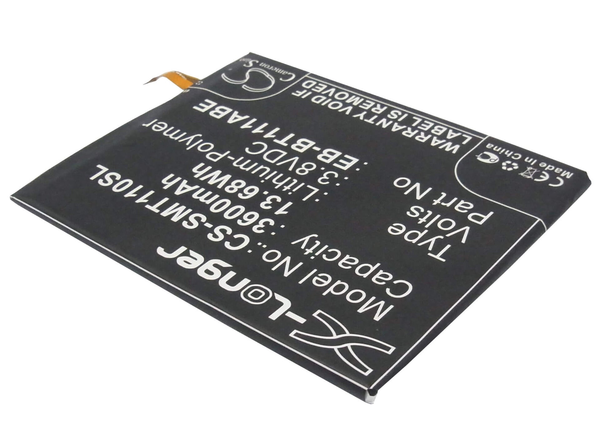 3.8V, 3600mAh, Li-Polymer Battery fits Lego, Ninjago Movie Edition Wifi, 13.68Wh