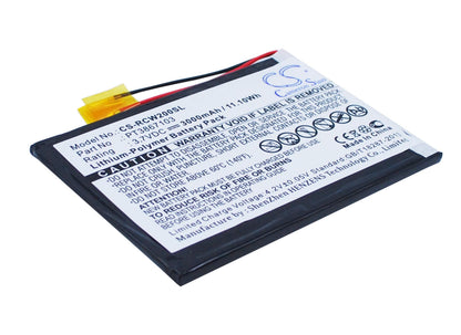 3.7V, 3000mAh, Li-Polymer Battery fits Rca, Rct6077w2, 11.1Wh