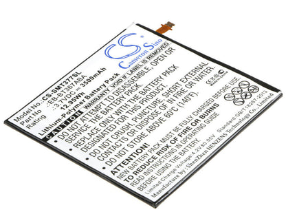3.7V, 3500mAh, Li-Polymer Battery fits Samsung, Galaxy Tab 5, Galaxy Tab A 8.0 2017, 12.95Wh