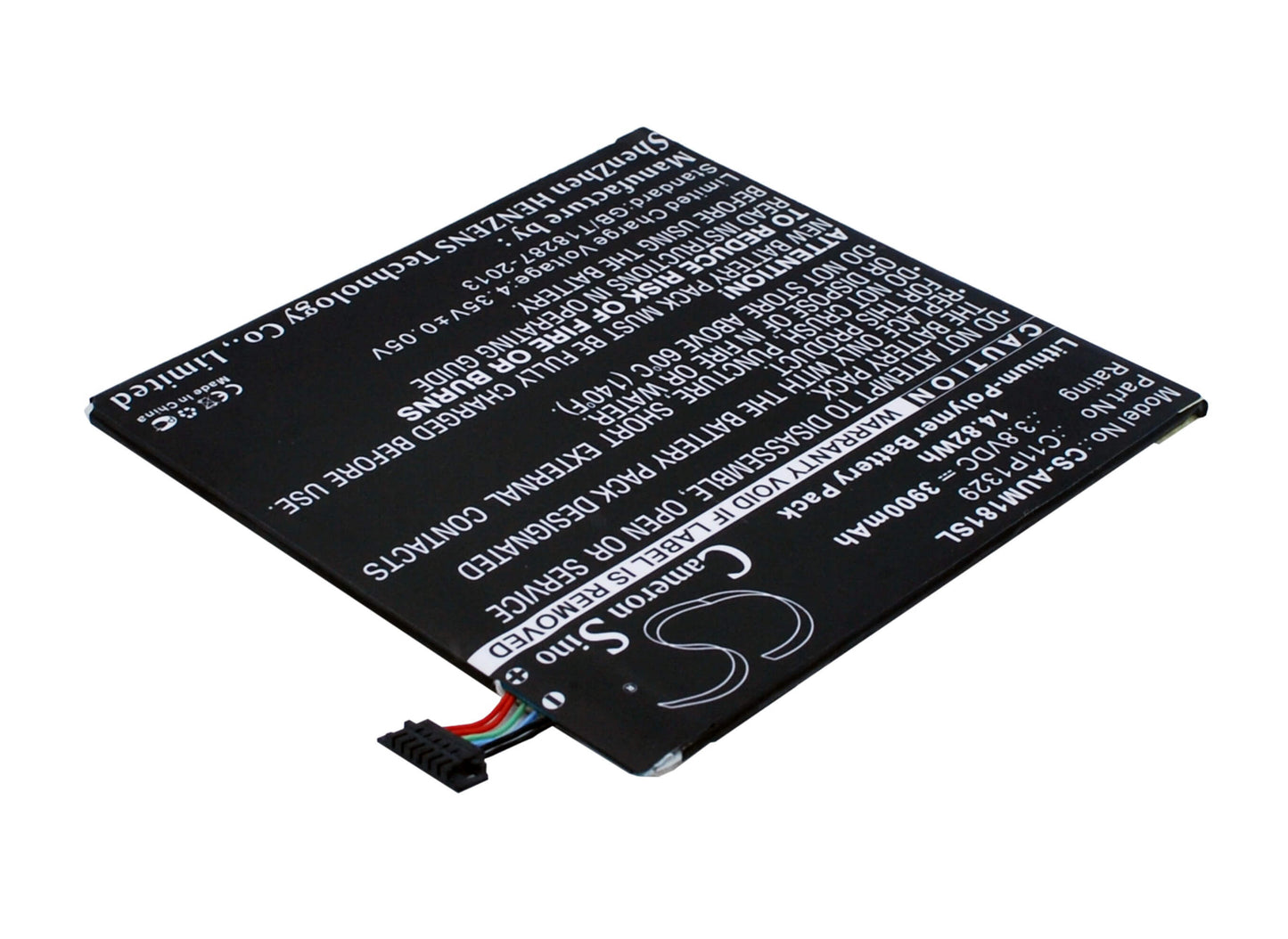 3.8V, 3900mAh, Li-Polymer Battery fits Asus, Ast21, Fonepad 8 (fe380c), 14.82Wh