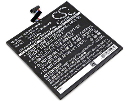 3.8V, 3900mAh, Li-Polymer Battery fits Asus, Fe380cg, Fonepad 8 Dual Sim, 14.82Wh