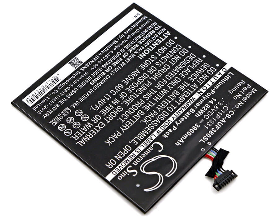 3.8V, 3900mAh, Li-Polymer Battery fits Asus, Fe380cg, Fonepad 8 Dual Sim, 14.82Wh