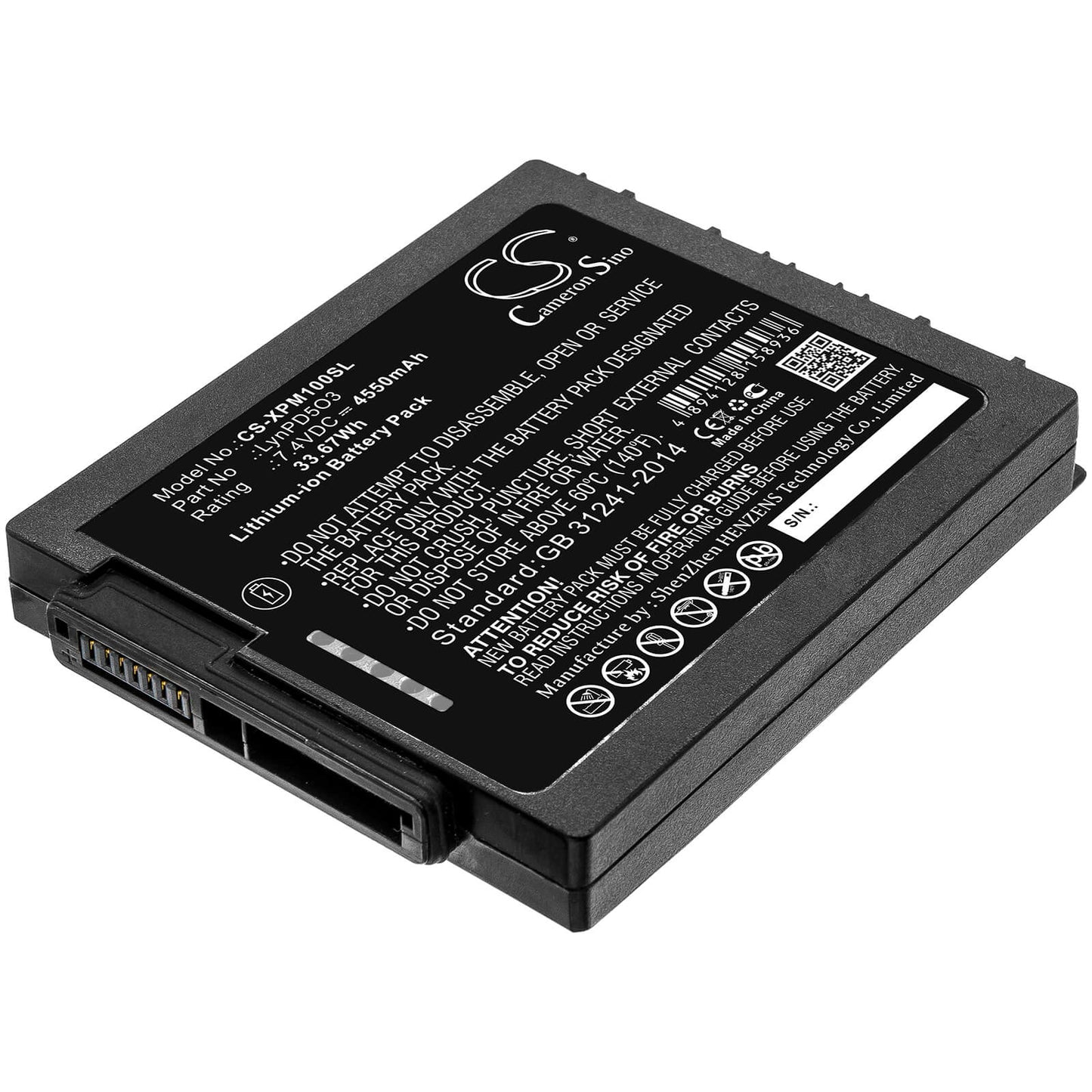 7.4V, 4550mAh, Li-ion Battery fits Xplore, 0b23-01h4000e, Lynpd5o3, 33.67Wh
