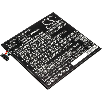 3.8V, 3900mAh, Li-Polymer Battery fits Asus, Fe170cg, Fe175cg, 14.82Wh