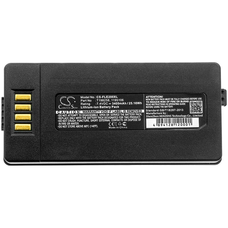 7.4V, 3400mAh, Li-ion Battery fits Flir, B2, E2, 25.16Wh