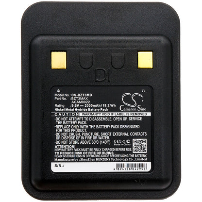 9.6V, 2000mAh, Ni-MH Battery fits Bullard, Heiman T3, T3, 19.2Wh