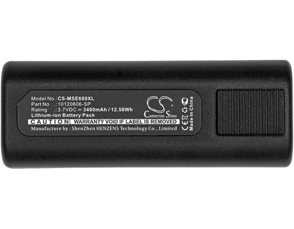 3.7V, 3400mAh, Li-ion Battery fits Msa, E6000 Tic, 12.58Wh