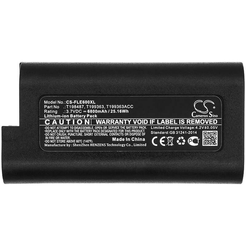 3.7V, 6800mAh, Li-ion Battery fits Flir, E33, E40, 25.16Wh