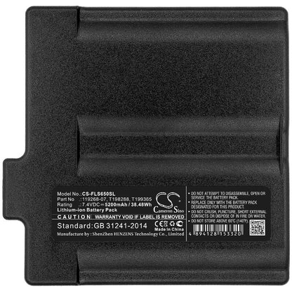 7.4V, 5200mAh, Li-ion Battery fits Flir, Division T199365acc, T199365acc, 38.48Wh
