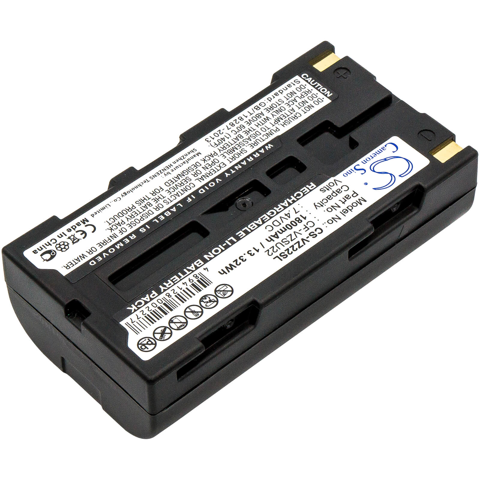 Thermal Camera 7.4V, 1800mAh, Li-ion Battery fits Panasonic, Tunghbook 01, Tunghbook Cf-p1, 13.32Wh
