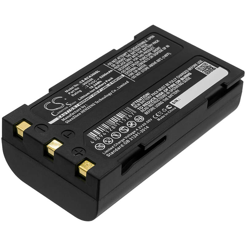3.7V, 5200mAh, Li-ion Battery fits Ridgid, 37888, 40798, 19.24Wh