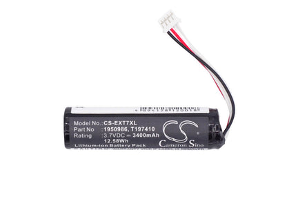 3.7V, 3400mAh, Li-ion Battery fits Flir, I3, I5, 12.58Wh