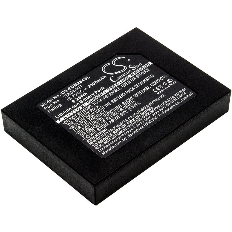 3.7V, 2500mAh, Li-ion Battery fits Flir, Dm284, Dm284 Imaging Multimeter, 9.25Wh