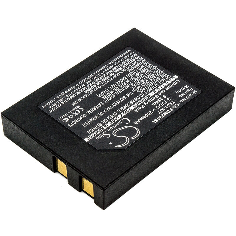3.7V, 2500mAh, Li-ion Battery fits Flir, Dm284, Dm284 Imaging Multimeter, 9.25Wh