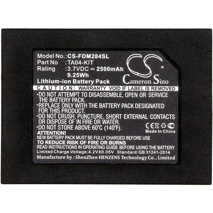 3.7V, 2500mAh, Li-ion Battery fits Flir, Dm284, Dm284 Imaging Multimeter, 9.25Wh