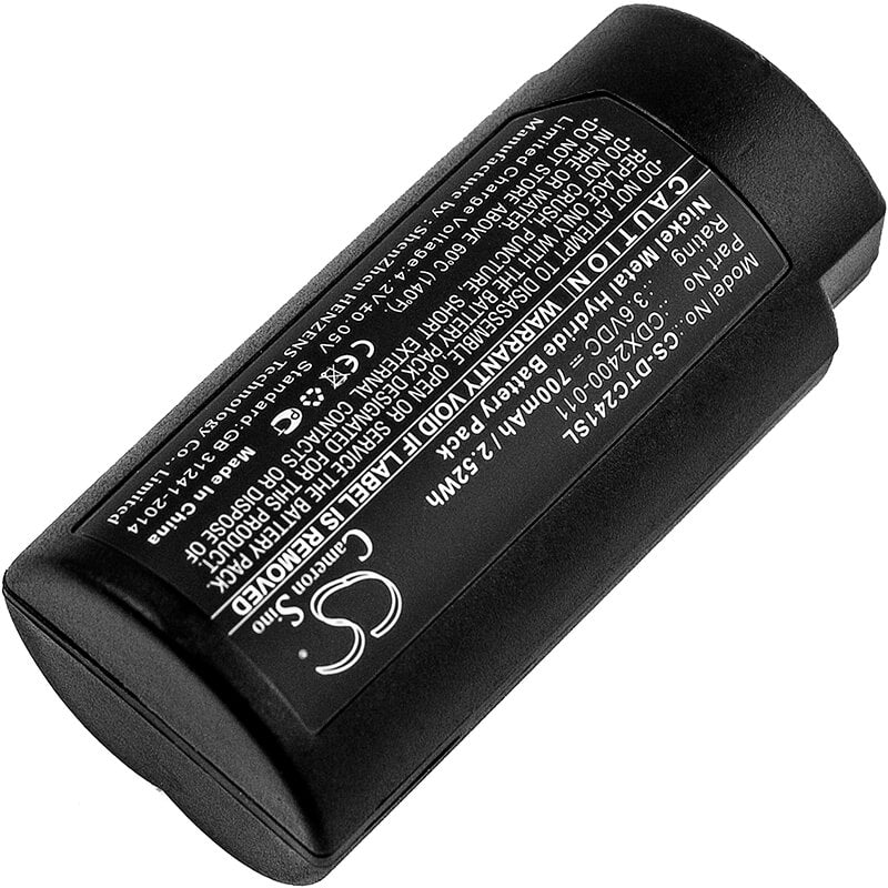3.6V, 700mAh, Ni-MH Battery fits Cordex, Toughpix I, Toughpix Ii Trident, 2.52Wh