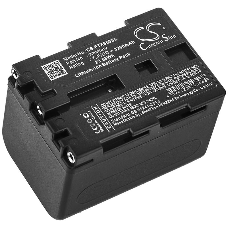 7.4V, 3200mAh, Li-ion Battery fits Fluke, Tix1000, Tix620, 23.68Wh