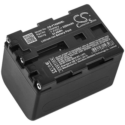 7.4V, 3200mAh, Li-ion Battery fits Fluke, Tix1000, Tix620, 23.68Wh