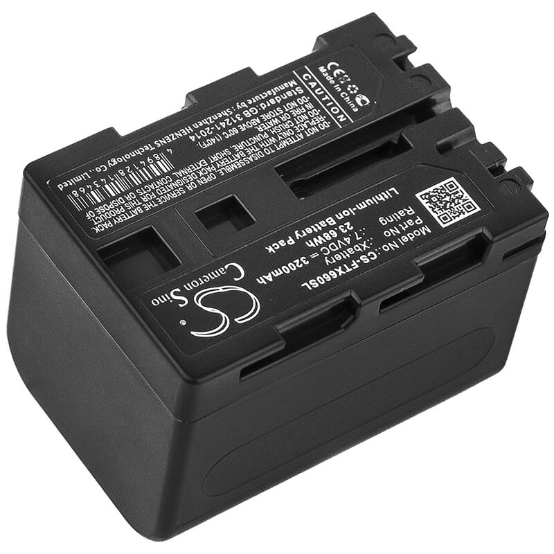 7.4V, 3200mAh, Li-ion Battery fits Fluke, Tix1000, Tix620, 23.68Wh
