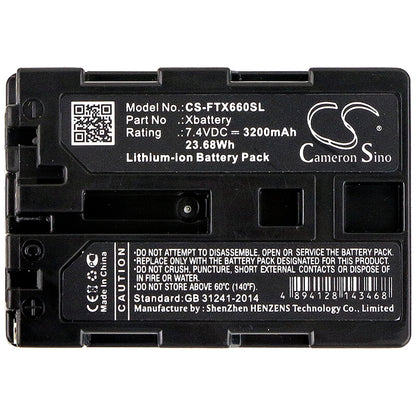 7.4V, 3200mAh, Li-ion Battery fits Fluke, Tix1000, Tix620, 23.68Wh