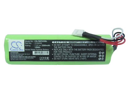 7.2V, 2500mAh, Ni-MH Battery fits Fluke, Ti10, Ti-10, 18Wh