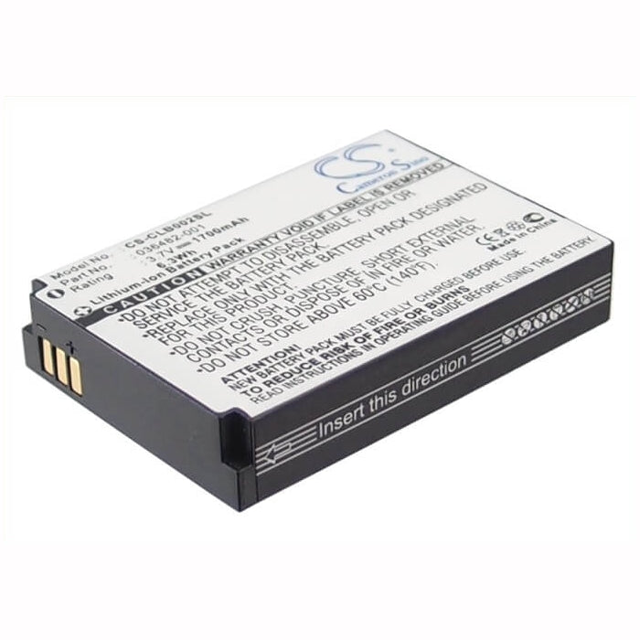 3.7V, 1700mAh, Li-ion Battery fits Columbia, Omni-heat, 6.29Wh