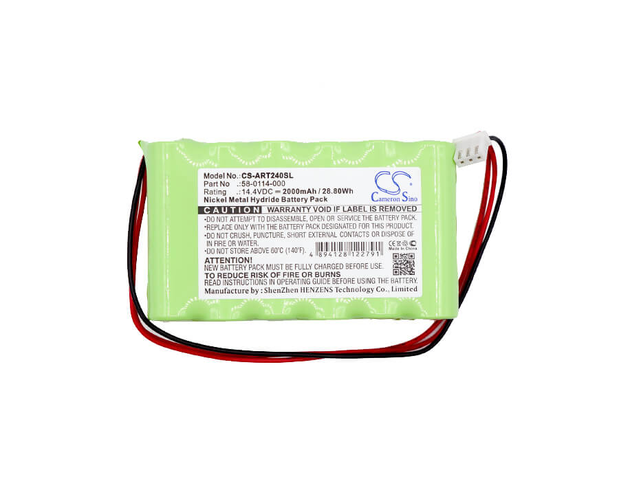 14.4V, 2000mAh, Ni-MH Battery fits Acroprint, Atr240, Atr360, 28.8Wh