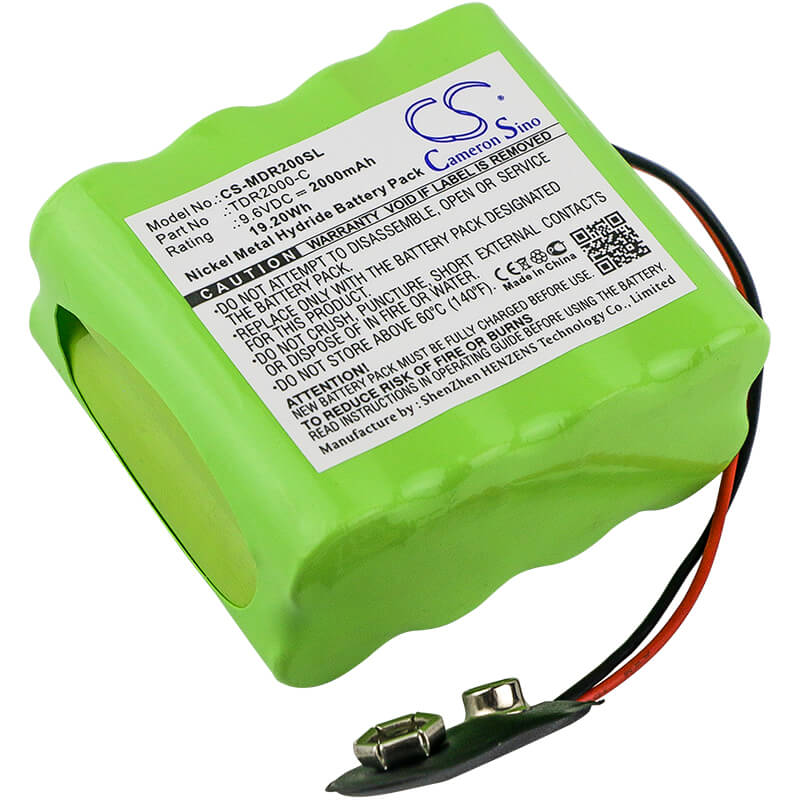 9.6V, 2000mAh, Ni-MH Battery fits Megger, Tdr2000/2r Echometer, Time Domain Reflectometer Megg, 19.2Wh