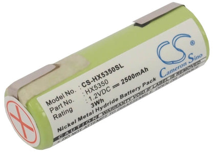 1.2V, 2500mAh, Ni-MH Battery fits Braun, 1008, 1012, 3Wh