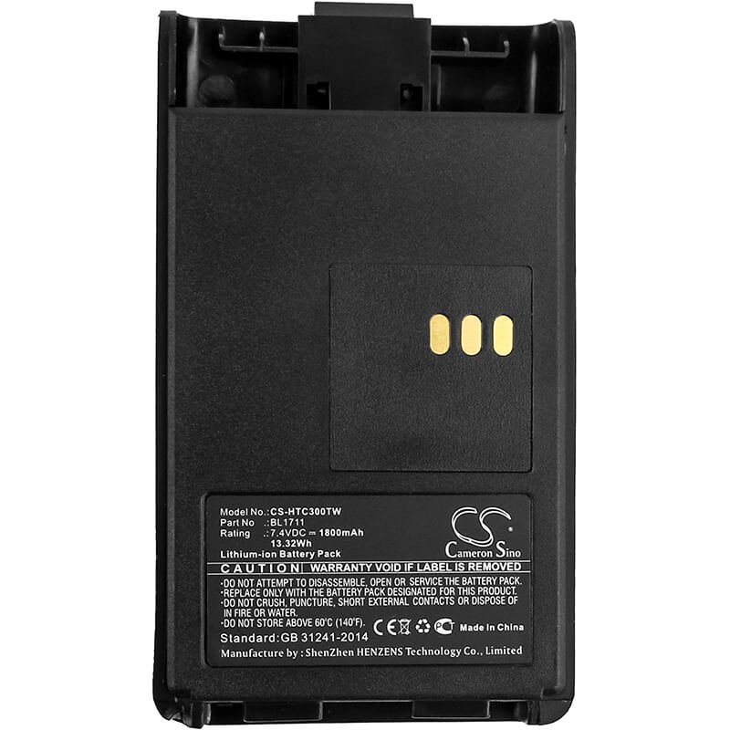 7.4V, 1800mAh, Li-ion Battery fits Bendix King, Regency Rpu3000, Regency Rpu3600, 13.32Wh