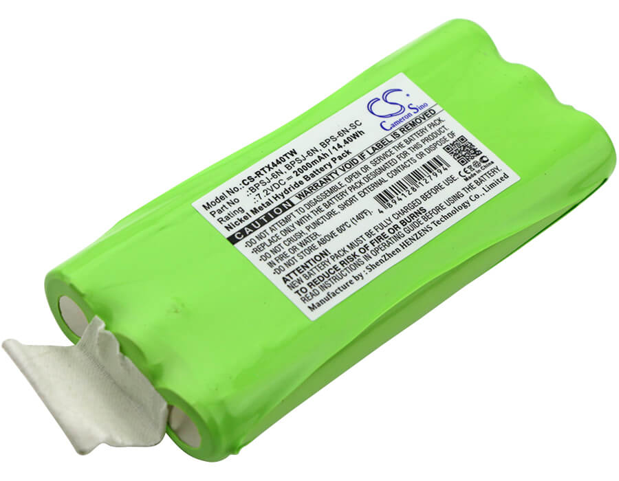 7.2V, 2000mAh, Ni-MH Battery fits Ritron, Jmx 441d, Jmx Ii, 14.4Wh