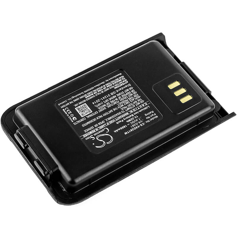 7.4V, 1800mAh, Li-ion Battery fits Vertex, Vx-d281, Vx-d288, 13.32Wh