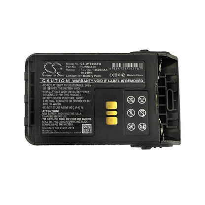 7.4V, 2600mAh, Li-ion Battery fits Motorola, Dp3441, Dp3441e, 19.24Wh