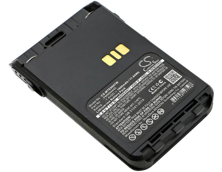 7.4V, 1600mAh, Li-ion Battery fits Motorola, Dp3441, Dp3441e, 11.84Wh