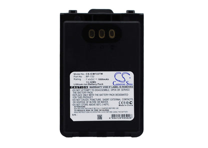 7.4V, 1800mAh, Li-ion Battery fits Icom, Id-31a, Id-31e, 13.32Wh