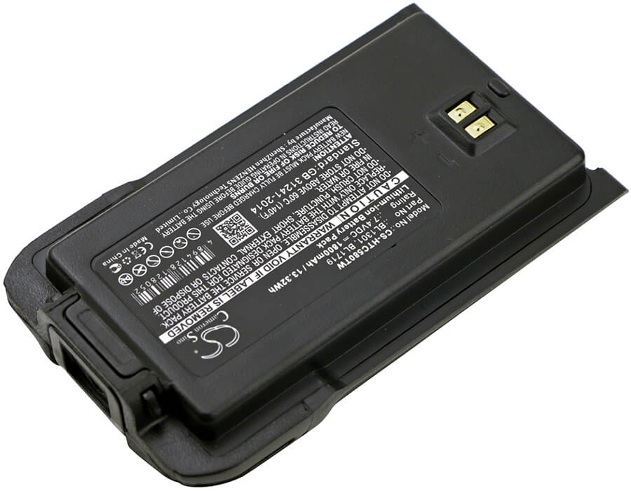 7.4V, 1800mAh, Li-ion Battery fits Hyt, Tc-446s, Tc-500s, 13.32Wh