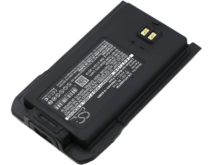 7.4V, 1300mAh, Li-ion Battery fits Hyt, Tc-446s, Tc-500s, 9.62Wh