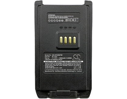 3.7V, 1800mAh, Li-ion Battery fits Hyt, Pt850, 6.66Wh