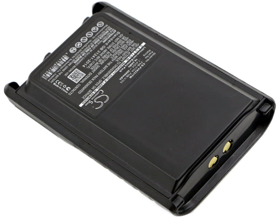7.4V, 2600mAh, Li-ion Battery fits Yaesu, Vx230, Vx-230, 19.24Wh