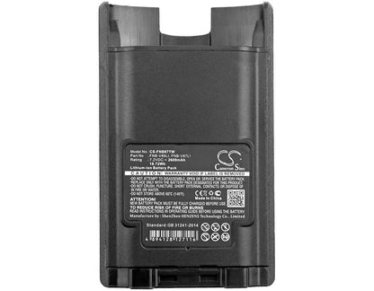 7.2V, 2600mAh, Li-ion Battery fits Yaesu, Vx-600, Vx-820, 18.72Wh
