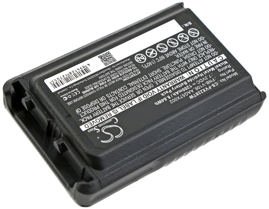 7.2V, 1200mAh, Ni-MH Battery fits Yaesu, Vx-228, Vx-230, 8.64Wh