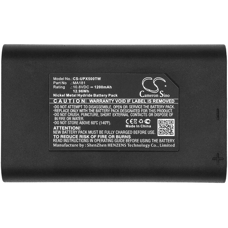 10.8V, 1200mAh, Ni-MH Battery fits Regency-relm, Hh2500, Hh400, 12.96Wh