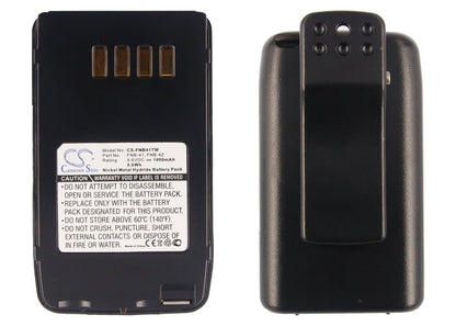 9.6V, 1000mAH, Ni-MH Battery fits Yaesu, Ft-10, Ft-10r, 9.6Wh