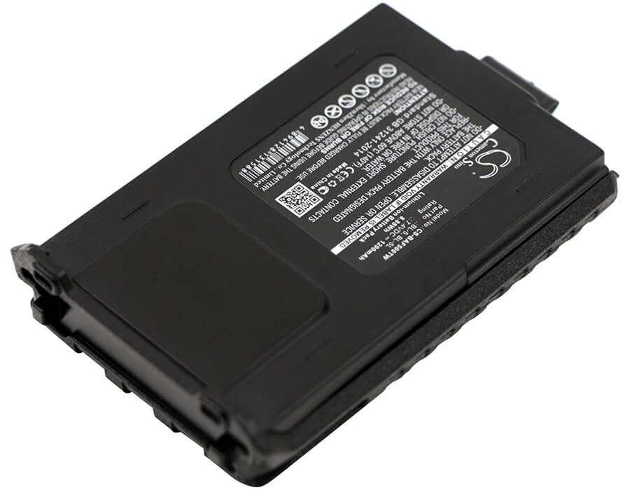 7.4V, 1200mAh, Li-ion Battery fits Baofeng, Bf-f8 Plus, Bf-f8+, 8.88Wh
