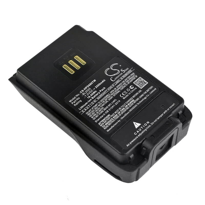 7.2V, 2500mAh, Li-ion Battery fits Hytera, Pd402, Pd412, 18Wh